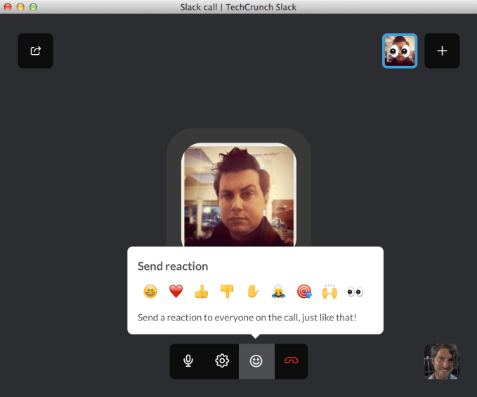 Slack Call Reactions