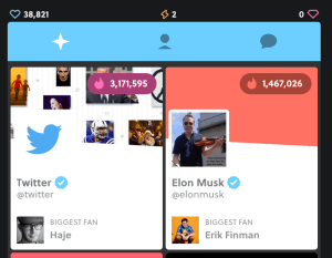 The Famous interface, in which your correspondent is the world's biggest fan of Twitter. Which is true on several levels. 