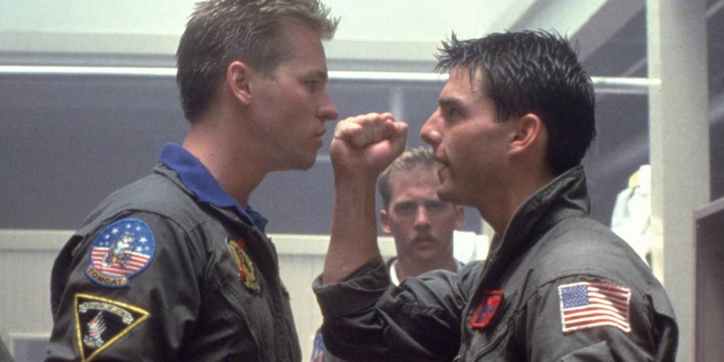 Val Kilmer and Tom Cruise