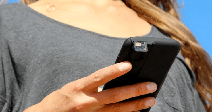 With Covr photo, you can look like you're merrily texting away, when you're really taking photos. 