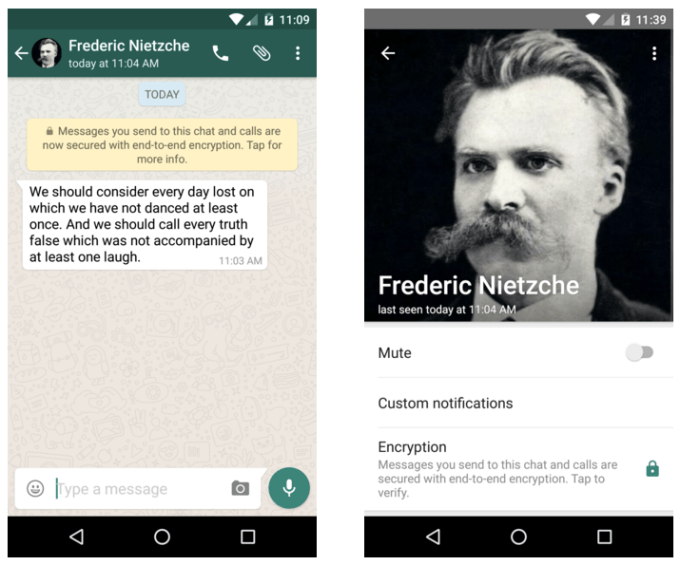 WhatsApp encryption