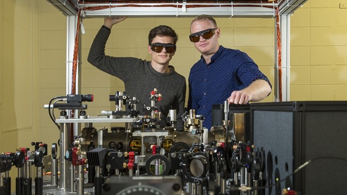Co-lead researchers Paul Wigley (left) and Michael Hush.