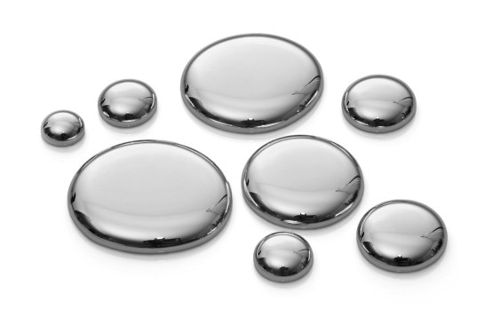 Globs of mercury