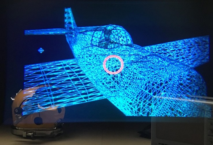 Simulation of what an augmented reality view through DAVD could look like.
