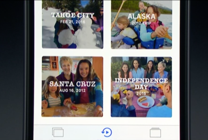 Apple Memories Tab