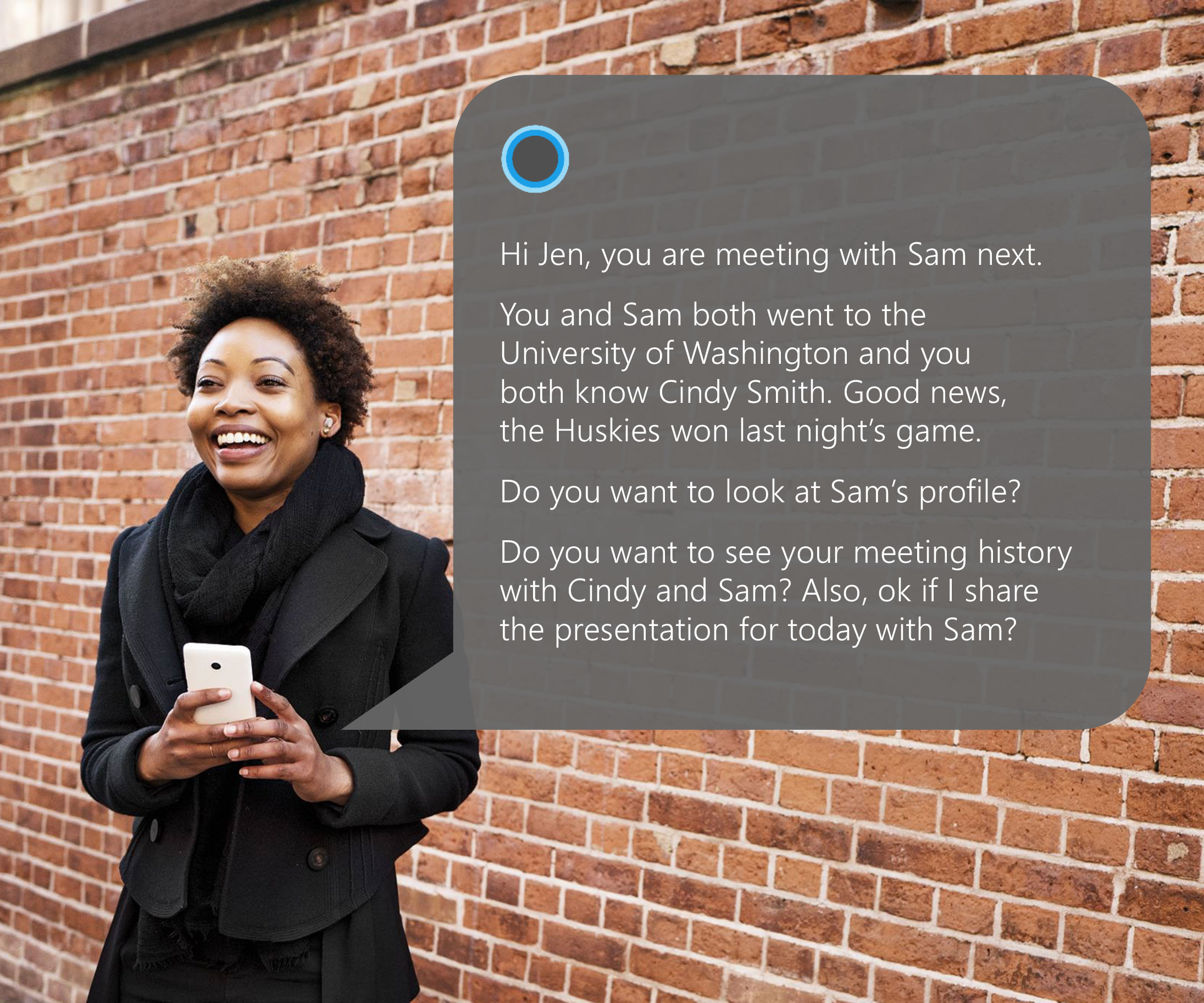 cortana linkedin