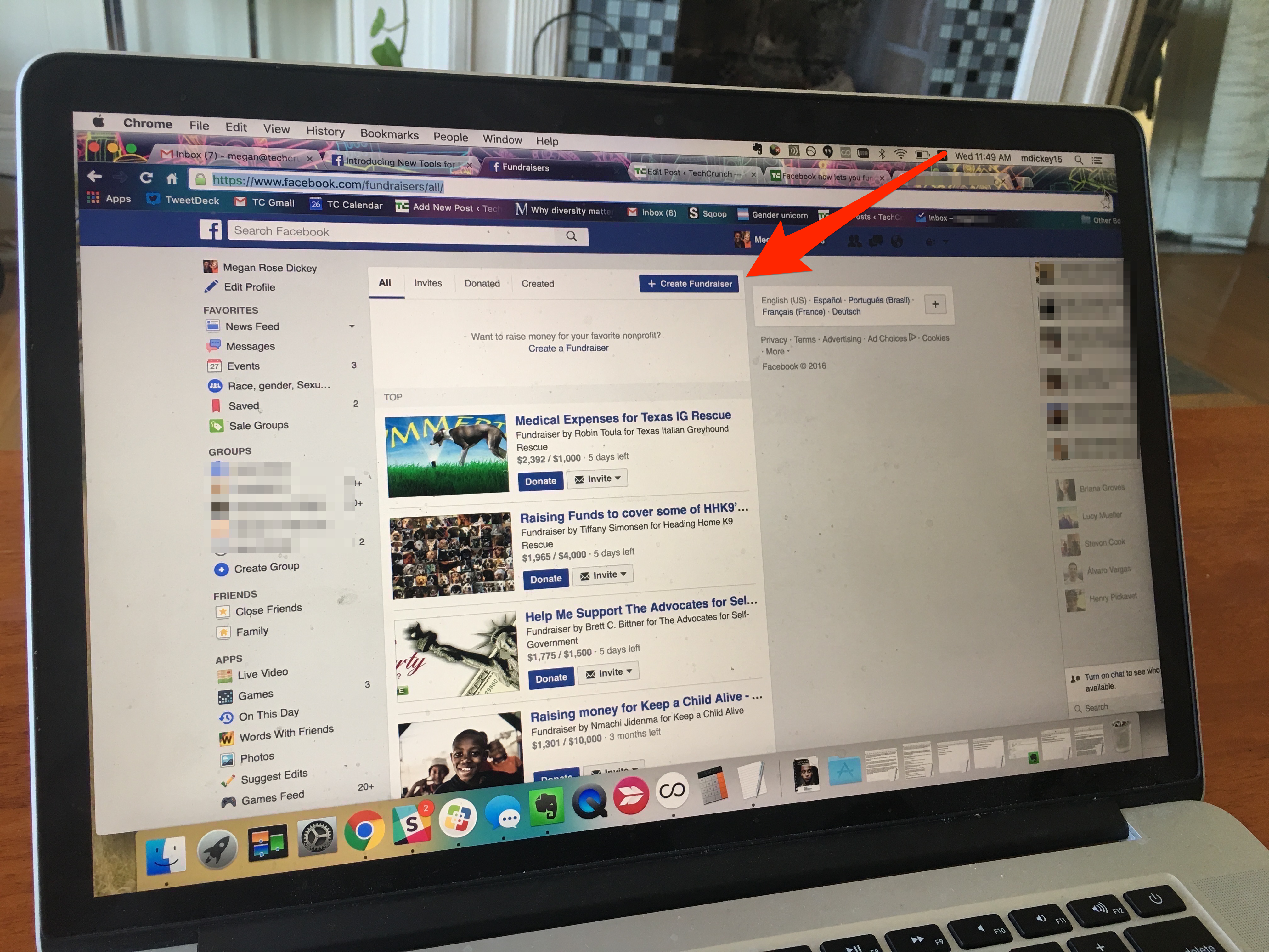 facebook-fundraiser