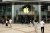 Apple logo on Apple store