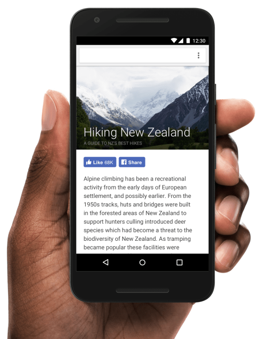 Mobile buttons example