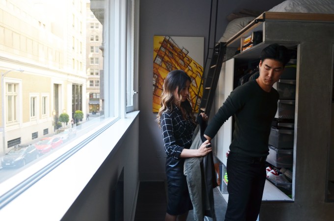 Stylist with male client