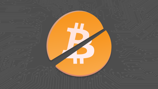 bitcoin splitting in two