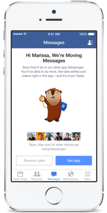 Messenger forced migration