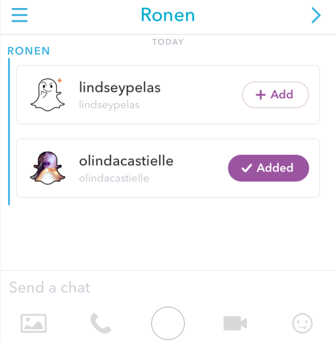 Snapchat Suggest Add