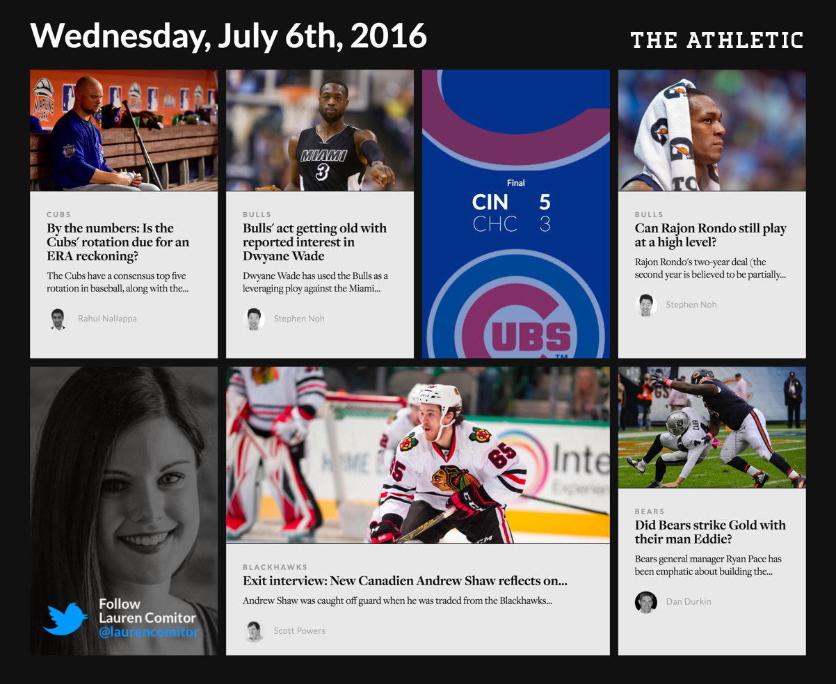 The Athletic Screenshot - July 6
