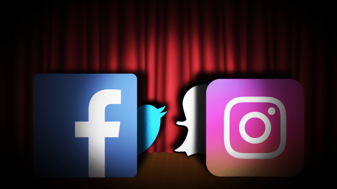 Instagram Snapchat Facebook Twitter