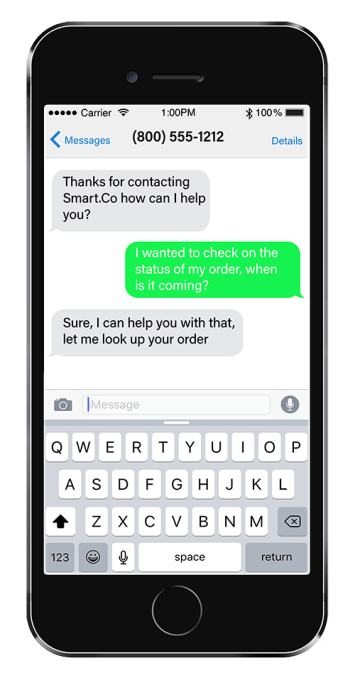 iphone with green text message_trans