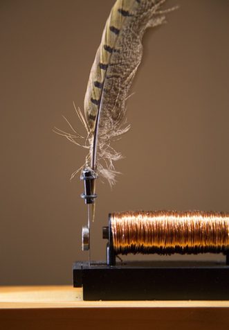 By exposing the coils causing the vibrations, Slow Dance gets a steampunk feel to it. 