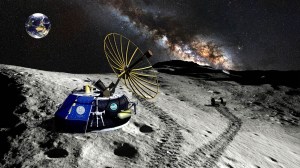 Moon Express lander on moon