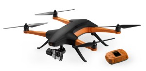 Having the advantage of only ever having to film forward helped determine camera position and enabled the team to put together a boldly designed drone. 