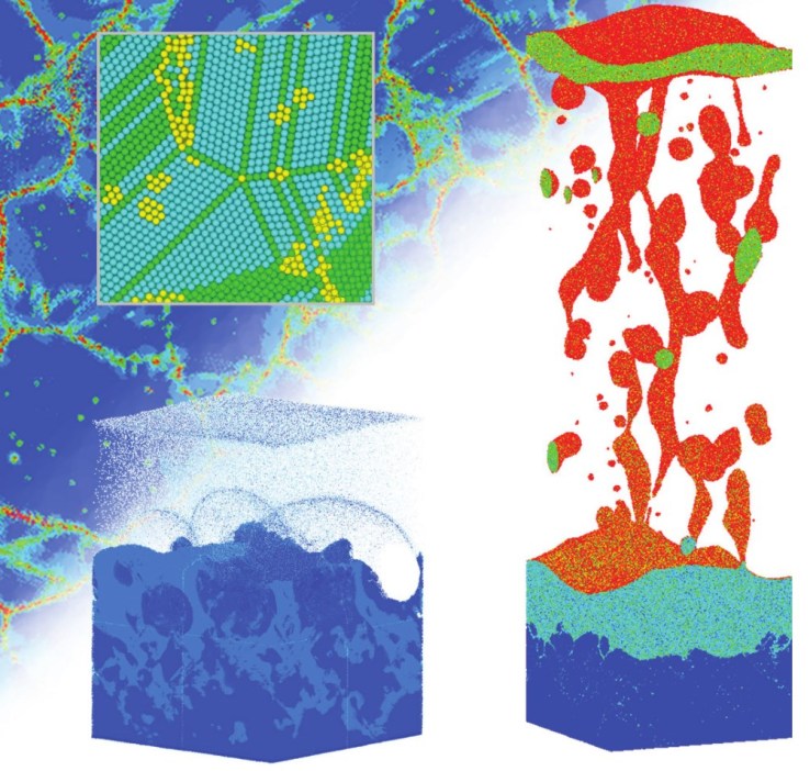Another picturesque example of XSEDE-enabled work, in this case atomic-level simulations of surfaces being bombarded by lasers.