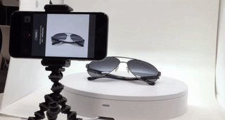 In under a minute, Foldio360 captures your photos from all angles. Fancy. 
