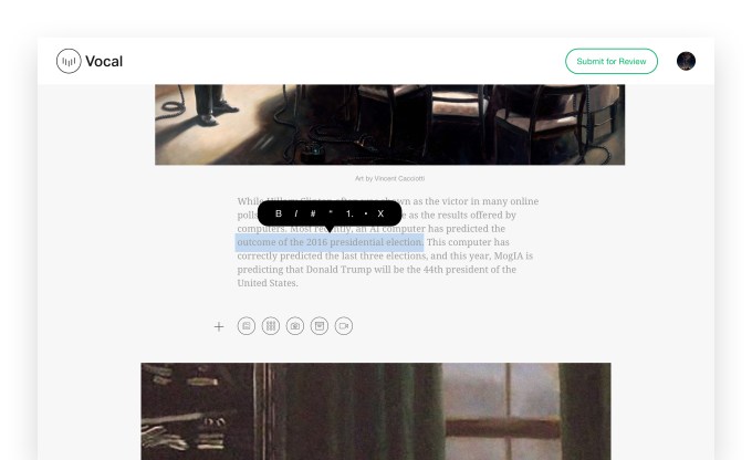 Vocal screenshot