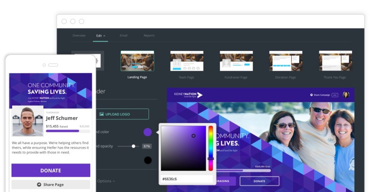 Classy.org helps nonprofits to easily design sites, apps and fundraising campaigns. 