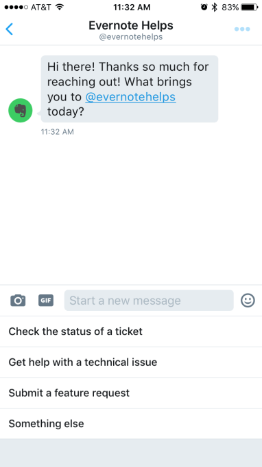 Evernote DM