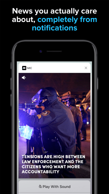 Mic video notification