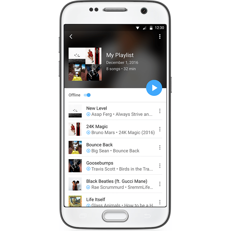 iHeartRadio offline listening