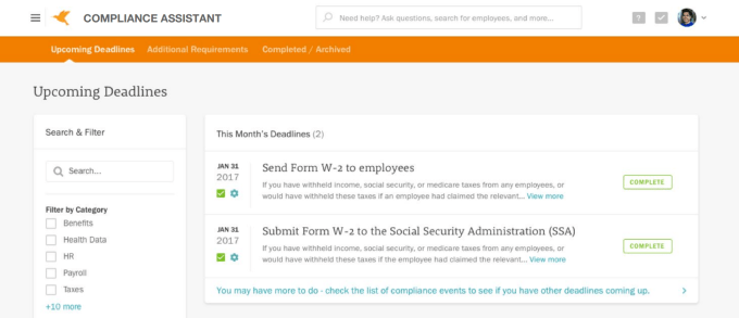zenefits complaince app