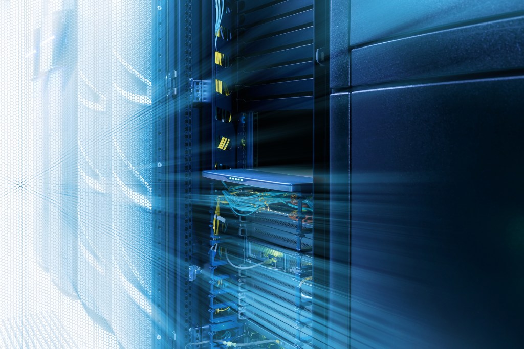Server room in data center