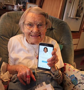 "Molly" is a virtual nurse app made by Sense.ly. 