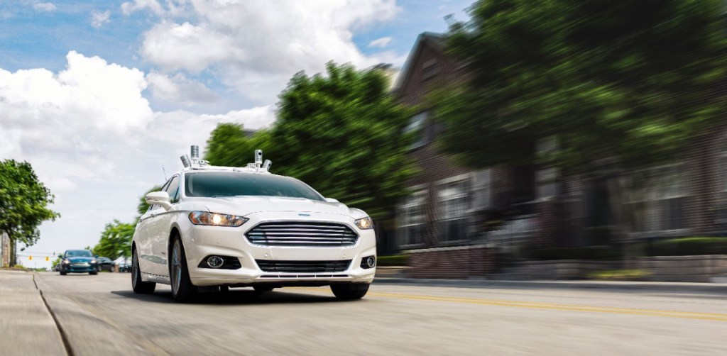 Ford Fusion autonomous test vehicle