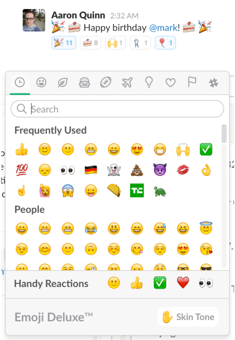 slack-reaction-emoji