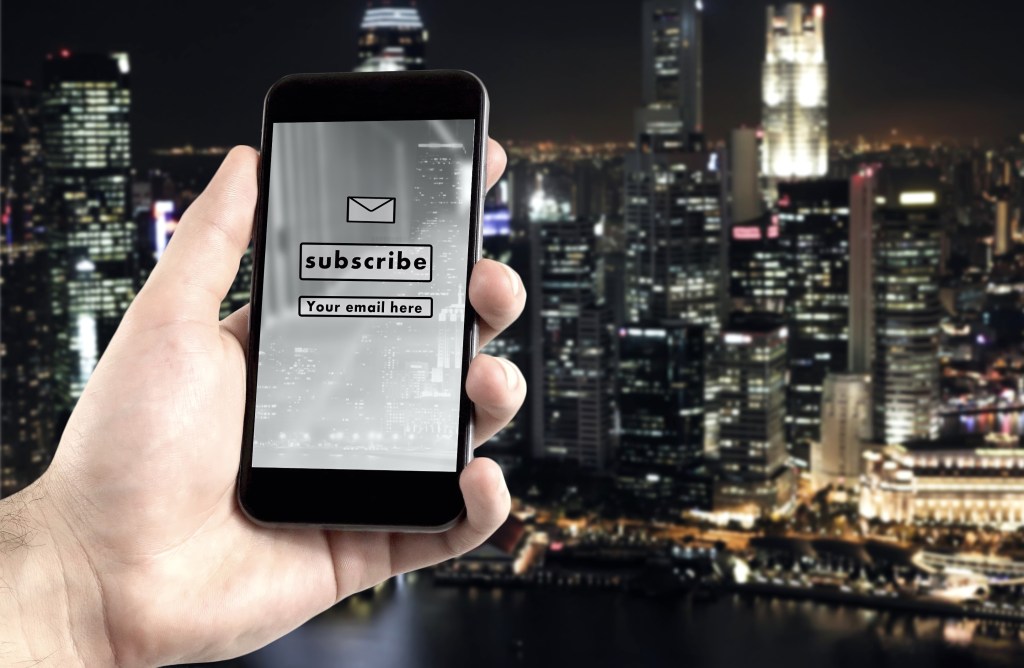 Subscription on smartphone