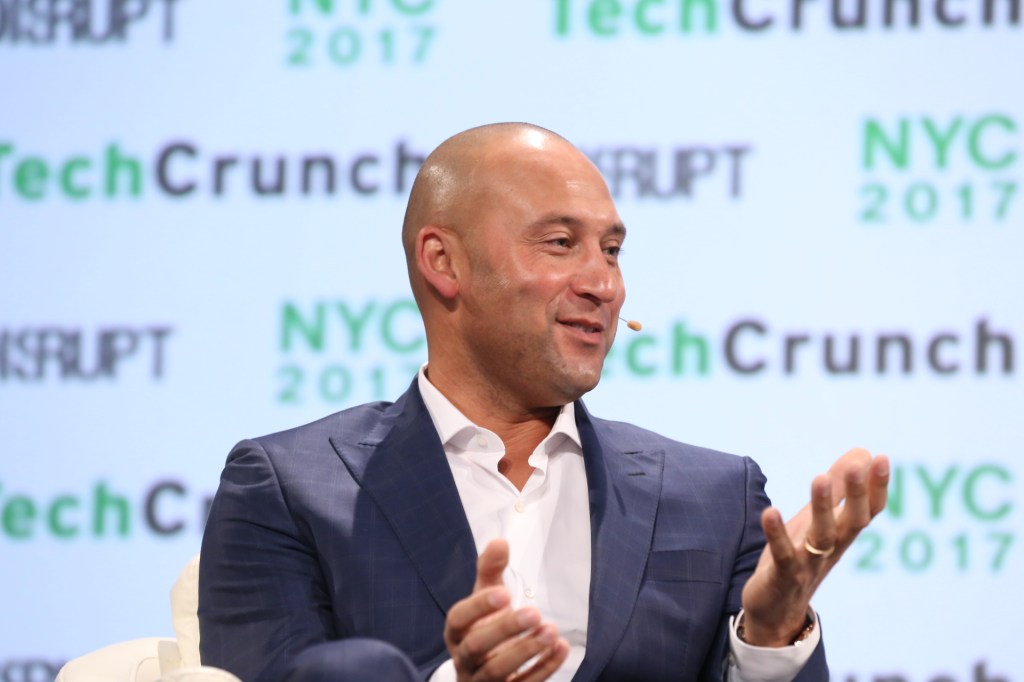 Derek Jeter of The Players' Tribune at Disrupt NY 2017