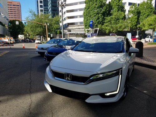 Honda Clarity times three