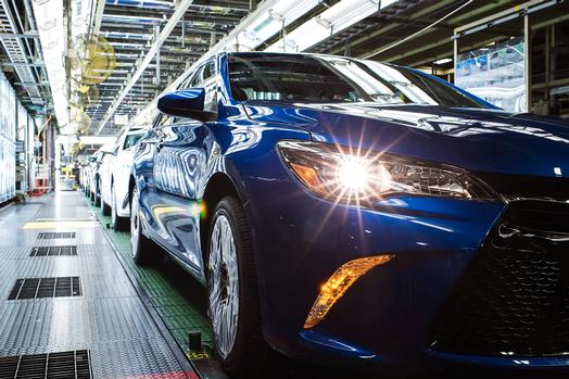 Toyota Camrys built using the Toyota Production System