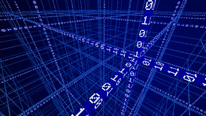 Big data concept illustration.