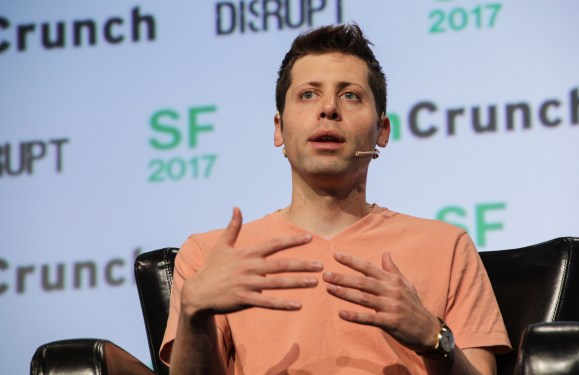 Sam Altman at TechCrunch Disrupt SF 2017