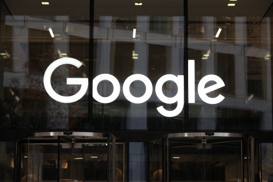 Exterior view of the Google offices in Six Pancras Square, London.