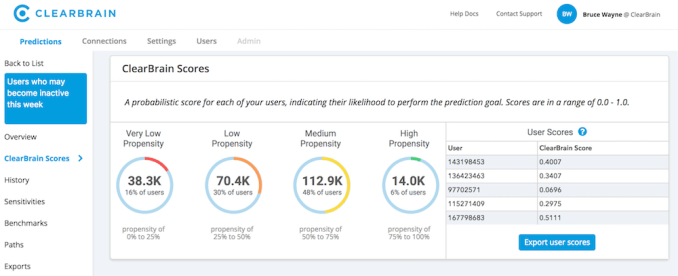 clearbrain screenshot