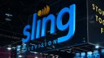 The SLING TV display booth at the 2017 Consumer Electronic Show (CES) in Las Vegas, Nevada on January 7, 2017.