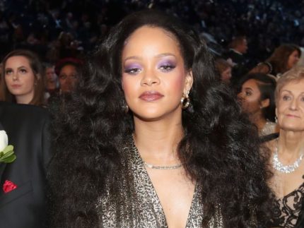Rihanna attends the 60th Annual GRAMMY Awards at Madison Square Garden