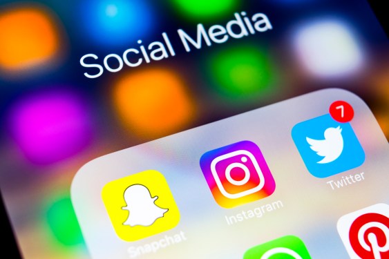 Instagram app icon on mobile phone