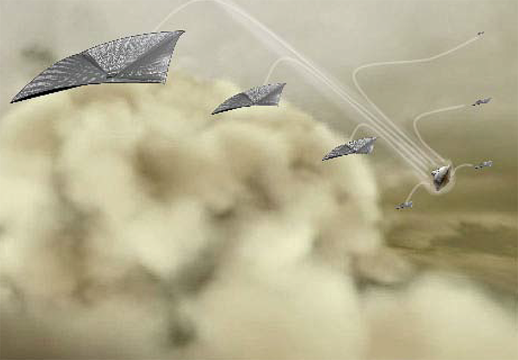 Swarms of atmospheric testing craft 