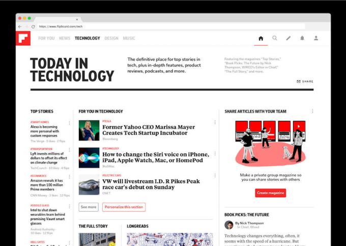 Flipboard tech desktop