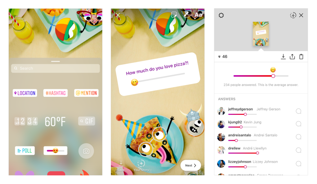 instagram emoji slider sticker