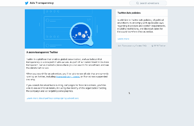 Twitter political ads